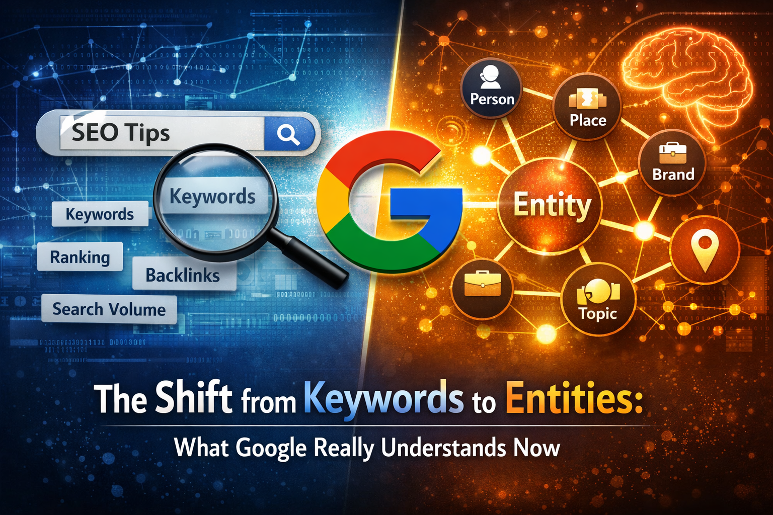 The Shift from Keywords to Entities: What Google Really Understands Now